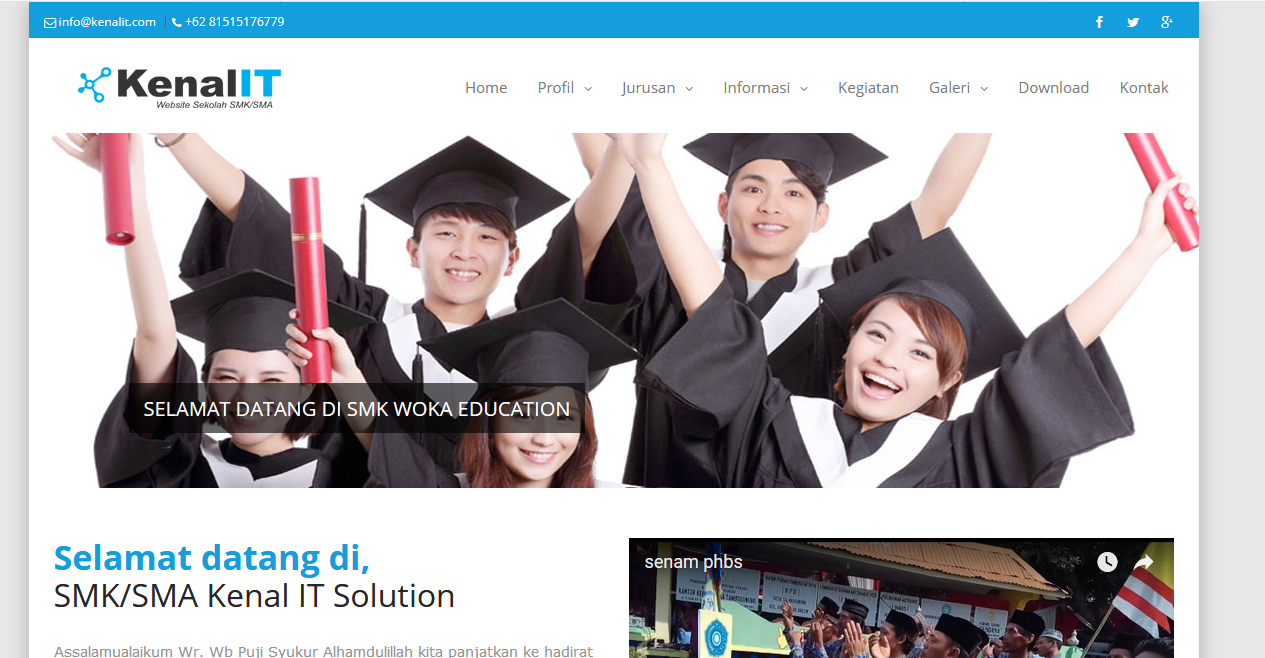 Download Sourcecode Website Sekolah untuk SMK SMA siap pakai